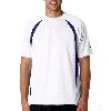 Champion Adult Double Dry&reg; Elevation T-Shirt White/Vibe Navy