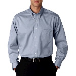 Mens Long-Sleeve Non-Iron Pinpoint Oxford Shirt
