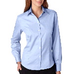 Ladies Long-Sleeve Non-Iron Pinpoint Oxford Shirt