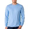 Anvil Adult Long-Sleeve Fashion Fit Tee Light Blue