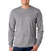 Anvil Adult Long-Sleeve Fashion Fit Tee Heather Grey