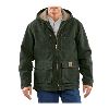 Carhartt Sandstone Jackson Coat, Sherpa Lined Moss