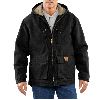 Carhartt Sandstone Jackson Coat, Sherpa Lined Black