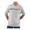 Carhartt Short Sleeve Logo T-shirt Heather Grey