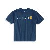 Carhartt Short Sleeve Logo T-shirt Dark Blue