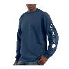 Carhartt Long Sleeve Graphic T-Shirt Dark Blue
