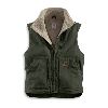 Carhartt Sandstone Mock-Neck Vest, Sherpa Lined Moss