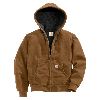 Carhartt Womens Sandstone Active Jacket, Quilted Flannel Lined Brown