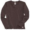 Carhartt Womens Long Sleeve Henley Chocolate