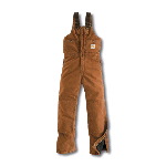 Womens Sandstone Bib Overall, Quilt Lined
