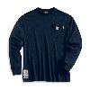 Carhartt Flame-Resistant Long Sleeve T-Shirt Dark Navy