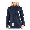Carhartt Womens Flame-Resistant Twill Shirt Dark Navy