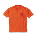 Color Enhanced Short Sleeve Work-Dry&reg; Henley