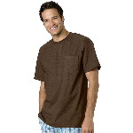 Mens TAGLESS&reg; Short Sleeve Tee with Pocket