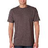 Anvil AnvilSustainable&trade; Adult Transitional Cotton/Poly Tee Heather Brown