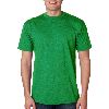 Anvil AnvilSustainable&trade; Adult Transitional Cotton/Poly Tee Heather Green