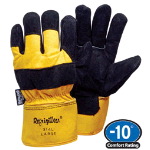 Insulated Cowhide and Canvas Glove