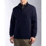 Mens Big & Tall Journey Supima� Flatback Half Zip Knit Shirt-Jacket