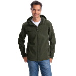 Adult Textured Hooded Soft Shell Jacket