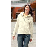 Ladies Textured Hooded Soft Shell Jacket