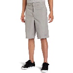 Mens 13" Loose Fit Twill Stripe Multi-Pocket Work Short