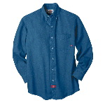 Mens Long Sleeve Button Down Denim Shirt