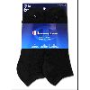 Champion Mens High Performance Low-Cut Socks - 6 PACK Black