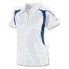 Champion Womens Double Dry&reg; Elevation II Polo White/Athletic Royal