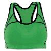 Champion Cotton-Rich Fitness Racerback Sports Bra Go Green/Black