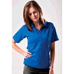 Womens Palmetto-W Textured Saddle Shoulder Golf Shirt
