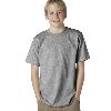 Anvil Youth Heavyweight Tee Heather Grey