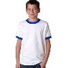 Anvil Youth Ringer Tee White/Royal