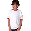 Anvil Youth Ringer Tee White/Red