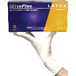 Powdered, Textured Latex Gloves