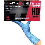 Heavy Duty, Powder Free, Textured Nitrile Gloves