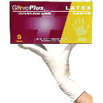 Powder Free, Textured Latex Gloves