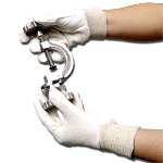White Jersey Gloves