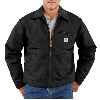 Carhartt Mens Duck Detroit Jacket, Blanket Lined Black