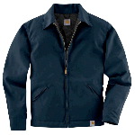 Mens Twill Work Jacket, Midweight Quilt Lined