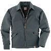 Carhartt Mens Twill Work Jacket, Midweight Quilt Lined Dark Gray