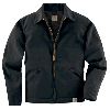 Carhartt Mens Twill Work Jacket, Midweight Quilt Lined Black