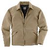 Carhartt Mens Twill Work Jacket, Midweight Quilt Lined Khaki