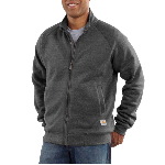 Mens Midweight Mock Neck Zip-Front Sweatshirt