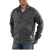 Carhartt Mens Midweight Mock Neck Zip-Front Sweatshirt Charcoal Heather