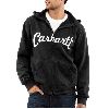 Carhartt Mens Series 1889&reg; Carhartt Zip Hoodie Black