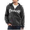 Carhartt Mens Series 1889&reg; Carhartt Zip Hoodie Charcoal