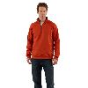 Carhartt Mens Midweight Quarter-Zip Mock-Neck Sweatshirt Red Orange