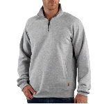 Mens Midweight Quarter-Zip Mock-Neck Sweatshirt