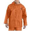Carhartt Mens Lightweight PVC Rain Coat Orange