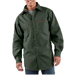 Canvas Shirt Jacket, Canvas with Flannel Lining